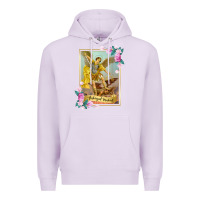 Lilac St Michael the Archangel - Protector Catholic Church Angel Premium Hoodie - PixelWave