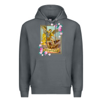 Rock St Michael the Archangel - Protector Catholic Church Angel Premium Hoodie - PixelWave