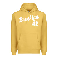 Antique Gold brooklyn 42 Premium Hoodie - PixelWave