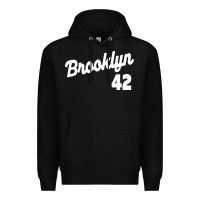 Black brooklyn 42 Premium Hoodie - PixelWave