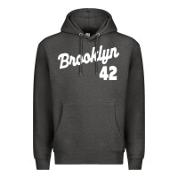 Charcoal Heather brooklyn 42 Premium Hoodie - PixelWave