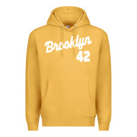 Mustard brooklyn 42 Premium Hoodie - PixelWave