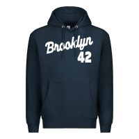 Navy brooklyn 42 Premium Hoodie - PixelWave