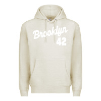 Oatmeal Heather brooklyn 42 Premium Hoodie - PixelWave