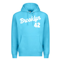 Ocean Blue brooklyn 42 Premium Hoodie - PixelWave
