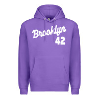 Purple brooklyn 42 Premium Hoodie - PixelWave