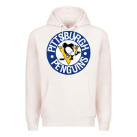 Pale Pink penguins player sky Premium Hoodie - Craftify