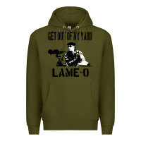 Army Green get out of my yard lame o the burbs quote the burbs Premium Hoodie - Craftify