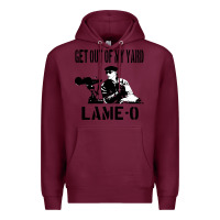 Burgundy get out of my yard lame o the burbs quote the burbs Premium Hoodie - Craftify