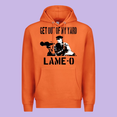 Get Out Of My Yard Lame O The Burbs Quote The Burbs Premium Hoodie Designed By Craftify