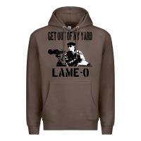 Coffee get out of my yard lame o the burbs quote the burbs Premium Hoodie - Craftify