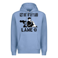 Colony Blue get out of my yard lame o the burbs quote the burbs Premium Hoodie - Craftify