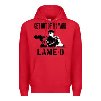 Red get out of my yard lame o the burbs quote the burbs Premium Hoodie - Craftify