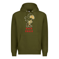 Army Green Vintage jayhawk ku Premium Hoodie - Craftify