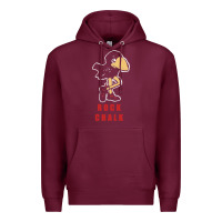 Burgundy Vintage jayhawk ku Premium Hoodie - Craftify