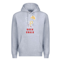 Heather Grey Vintage jayhawk ku Premium Hoodie - Craftify