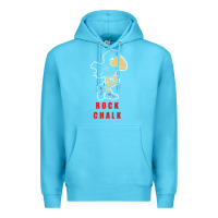Ocean Blue Vintage jayhawk ku Premium Hoodie - Craftify
