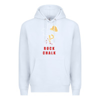 White Vintage jayhawk ku Premium Hoodie - Craftify