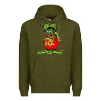 Army Green Official Rat Fink Original Merchandise 1 Premium Hoodie - Craftify