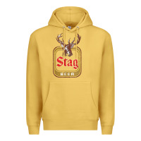 Antique Gold Vintage Stag Beer, distressed Premium Hoodie - Craftify