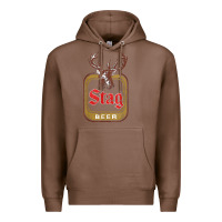 Chestnut Vintage Stag Beer, distressed Premium Hoodie - Craftify