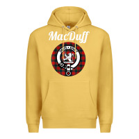 Antique Gold MacDuff Clan Scottish Name Coat Of Arms Tartan Premium Hoodie - Craftify