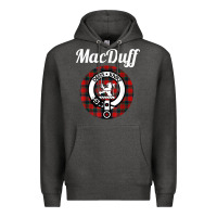 Charcoal Heather MacDuff Clan Scottish Name Coat Of Arms Tartan Premium Hoodie - Craftify