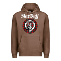 Chestnut MacDuff Clan Scottish Name Coat Of Arms Tartan Premium Hoodie - Craftify