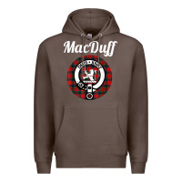 Macduff Clan Scottish Name Coat Of Arms Tartan Premium Hoodie | Teevron