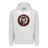 Dove Grey MacDuff Clan Scottish Name Coat Of Arms Tartan Premium Hoodie - Craftify