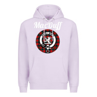 Lilac MacDuff Clan Scottish Name Coat Of Arms Tartan Premium Hoodie - Craftify