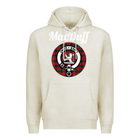 Oatmeal Heather MacDuff Clan Scottish Name Coat Of Arms Tartan Premium Hoodie - Craftify