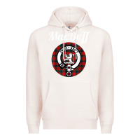 Pale Pink MacDuff Clan Scottish Name Coat Of Arms Tartan Premium Hoodie - Craftify