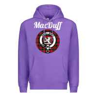 Purple MacDuff Clan Scottish Name Coat Of Arms Tartan Premium Hoodie - Craftify