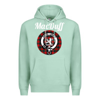 Seafoam MacDuff Clan Scottish Name Coat Of Arms Tartan Premium Hoodie - Craftify