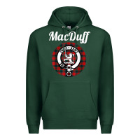 Sports Green MacDuff Clan Scottish Name Coat Of Arms Tartan Premium Hoodie - Craftify