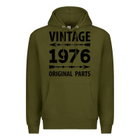 Army Green VINTAGE 1976 ORIGINAL PARTS Premium Hoodie - Craftify