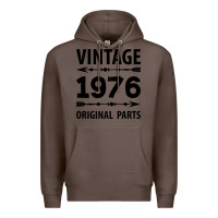 Coffee VINTAGE 1976 ORIGINAL PARTS Premium Hoodie - Craftify