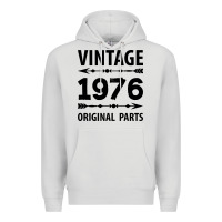 Dove Grey VINTAGE 1976 ORIGINAL PARTS Premium Hoodie - Craftify