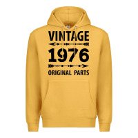 Mustard VINTAGE 1976 ORIGINAL PARTS Premium Hoodie - Craftify