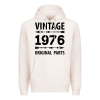 Pale Pink VINTAGE 1976 ORIGINAL PARTS Premium Hoodie - Craftify