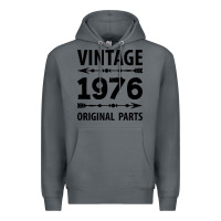 Rock VINTAGE 1976 ORIGINAL PARTS Premium Hoodie - Craftify