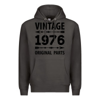 Smoke VINTAGE 1976 ORIGINAL PARTS Premium Hoodie - Craftify