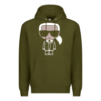 Army Green KARLS LAGERFELDS Premium Hoodie - Craftify