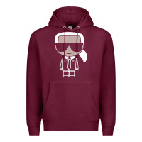 Burgundy KARLS LAGERFELDS Premium Hoodie - Craftify