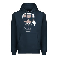 Navy KARLS LAGERFELDS Premium Hoodie - Craftify