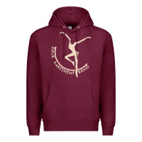 Burgundy dancing pose Premium Hoodie - Craftify