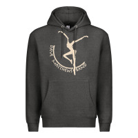 Charcoal Heather dancing pose Premium Hoodie - Craftify
