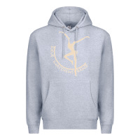 Heather Grey dancing pose Premium Hoodie - Craftify