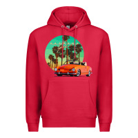 Cardinal karmann ghia sunset palm love quote Premium Hoodie - Craftify